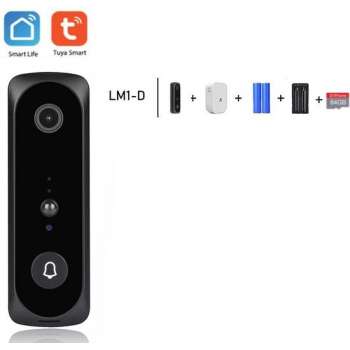 DrPhone LM1-D Smart Video Deurbelcamera – 1080P – HD – Nachtzicht Camera – Wifi video deurbel – Draadloze IP deurbel -