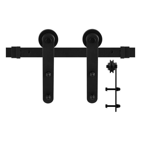 GPF0507.61 schuifdeursysteem Varsi zwart 150 cm