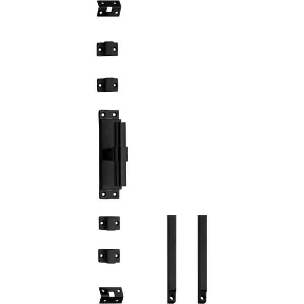 Intersteel Kruk-espagnolet rechts T-recht met stangenset 2 X 1245 mm zwart