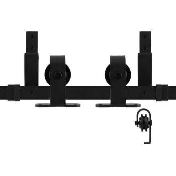 GPF0558.61 dubbel schuifdeursysteem Mutka zwart 200 cm