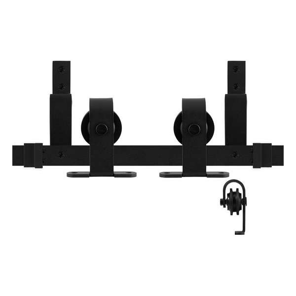 GPF0558.61 dubbel schuifdeursysteem Mutka zwart 200 cm