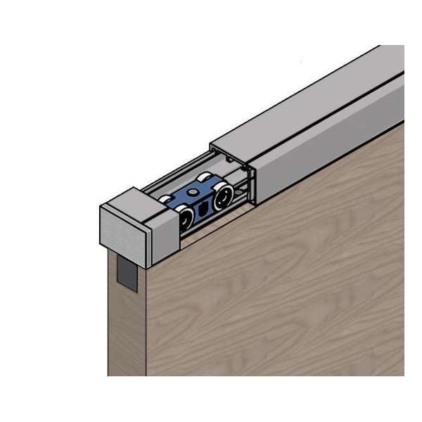 ROB schuifdeurset Cube met 2,0 m rail en softclose