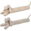 J-Line Deurstop Hond Imitatie Leder Beige/Grijs Assortiment Van 2