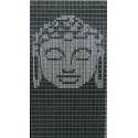 Vliegengordijn hulzen doe het zelf pakket Buddha antraciet-zilver 90x210cm