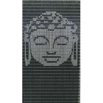 Vliegengordijn hulzen doe het zelf pakket Buddha antraciet-zilver 90x210cm