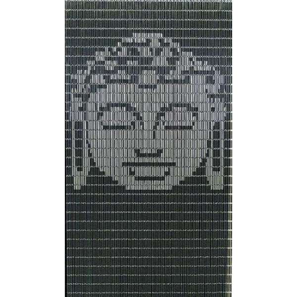 Vliegengordijn hulzen doe het zelf pakket Buddha antraciet-zilver 90x210cm