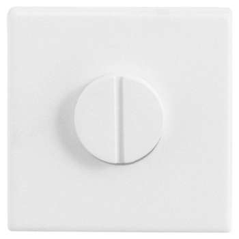 GPF Toiletgarnituur vierkant 50x50x8mm stift 8mm grote knop wit