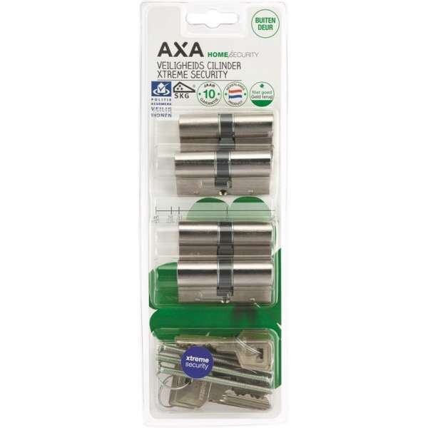 AXA Dubbele veiligheidscilinder (4x) Xtreme Security 30-30