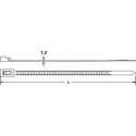 TRU COMPONENTS 1592876 TC-HV200S203 Kabelbinder 200 mm 7.60 mm Natuur Hersluitbaar 100 stuk(s)