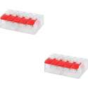 Lasklem Slim Set 2 Stuks - 5 Polig met Klemmetjes - Rood - BES LED