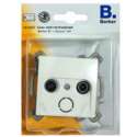 BERKER Q1 coax wcd + centraalplaat, inbouw | WIT