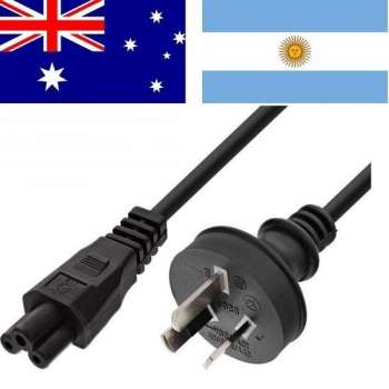 InLine Australië stroomkabel met C5 plug - zwart - 1,8 meter