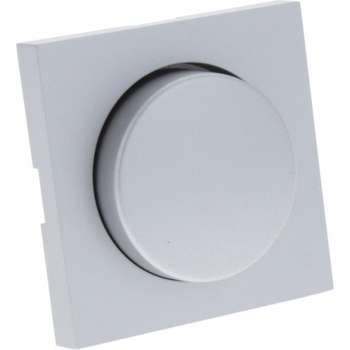 Q-Link S–Line centraalplaat – met knop – voor dimmer – aluminium