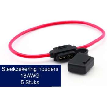 VoltageLand | Steekzekeringhouders | Medium | 18 AWG 1 mm | 5 Stuks