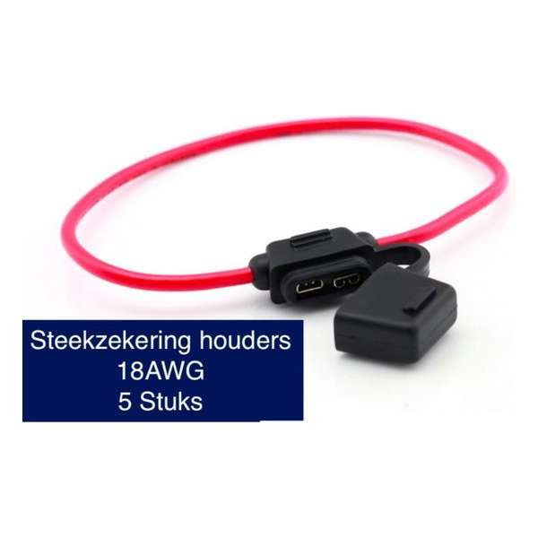 VoltageLand | Steekzekeringhouders | Medium | 18 AWG 1 mm | 5 Stuks