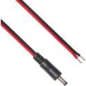 BKL DC plug (m) 4,0 x 1,7mm stroomkabel met o einde / zwart/rood - 2 meter