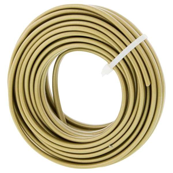 Huishoudsnoer – plat – belastbaar tot 1200W – 2 x 0.75 mm² – 10 m – goud