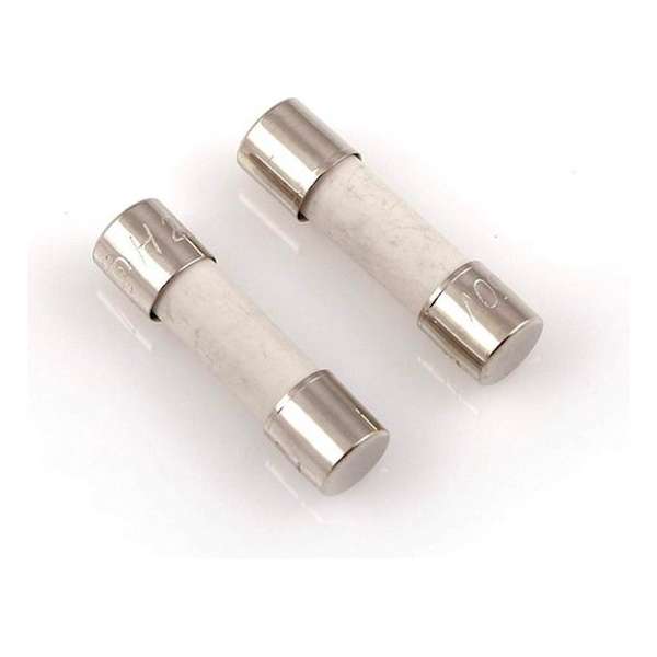 2x Keramische zekering 10A  20 mm x 5 mm (fast blow)