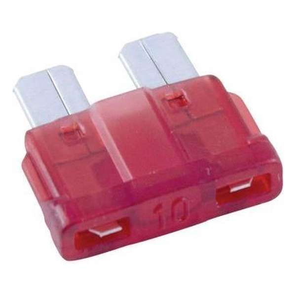 Standaard Steekzekeringen -  Auto/Camper/Boot - 10A Rood (10 stuks)