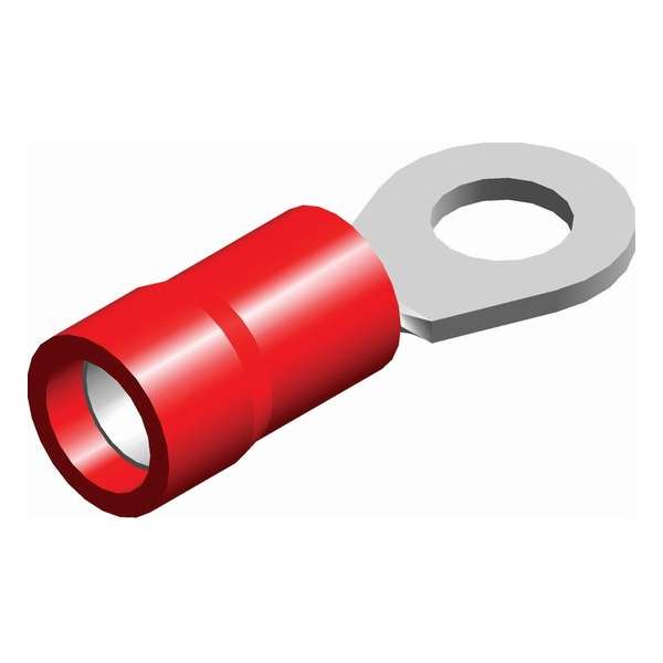 Quparts Ringkabelschoen EZ-entry - PVC geïsoleerd (Rood) - Draaddikte 0.5-1.5 mm² - ringdiameter 8.4 mm - 100 st.