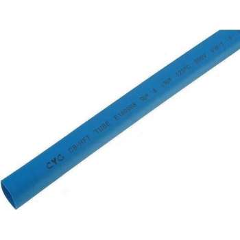 Krimpkous Blauw 9,5mm - 4,75mm 1 meter