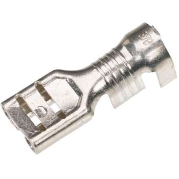 Ongeïsoleerde vlakstekerhuls 6,3x0,8mm - 1,0-2,5mm² - 25st - Kabelschoen - AMP connector