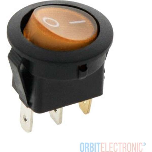 Orbit Electronic® - Wipschakelaar - 3 pins - 12V - Max. 20A - Geel