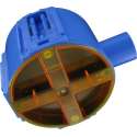 ABB - Inbouwdoos - Hafobox - 40mm - 5/8inch - Incl. Deksel - Blauw - BSE