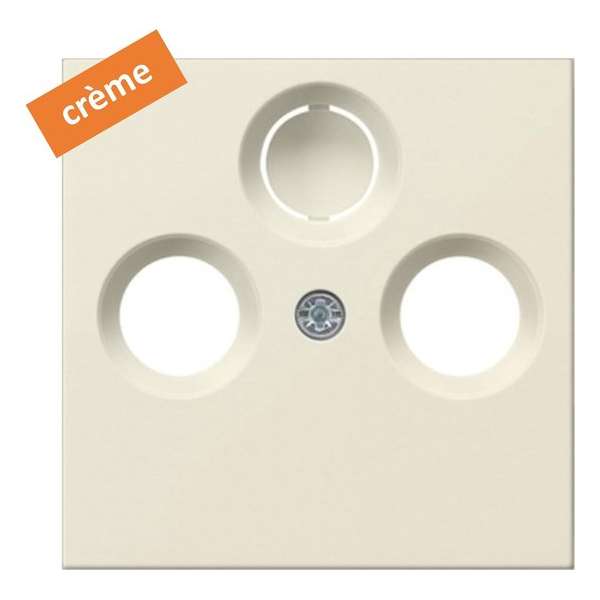 GIRA systeem 55 - centraalplaat antenne / coax - creme