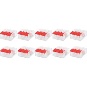 Lasklem Slim Set 10 Stuks - 3 Polig met Klemmetjes - Rood - BES LED