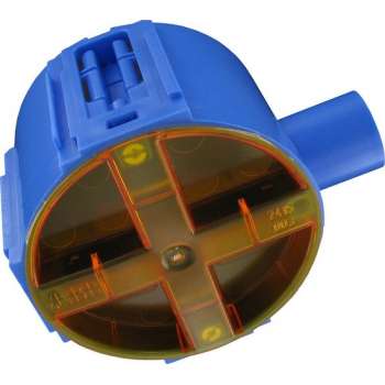 ABB - Inbouwdoos - Hafobox - 50mm - 5/8inch - Incl. Deksel - Blauw - BSE