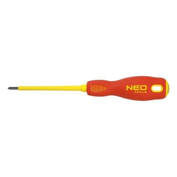 Neo Tools Schroevendraaier PH1x80mm,1000v Magnetisch CRMO Staal Pro Grip TUV M+T