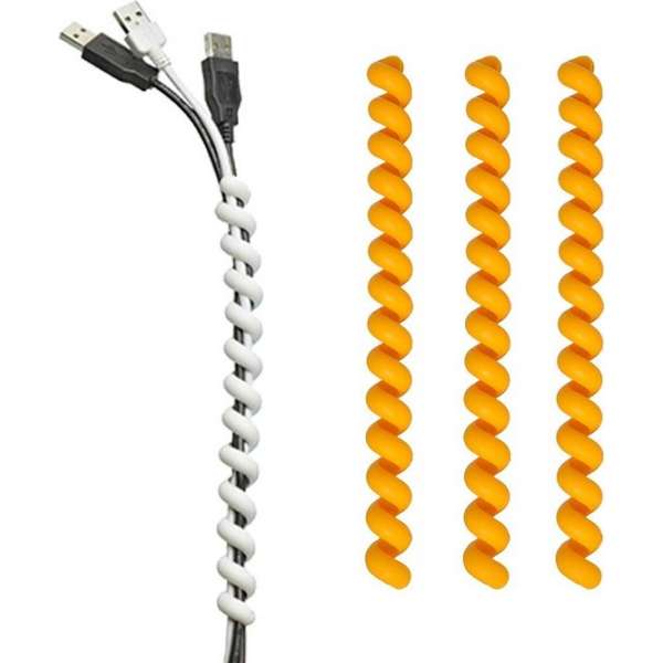 Kabels bundelen met Cable Twister geel | 3-pack