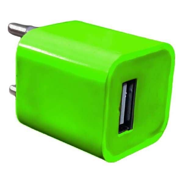 Universeel - USB adapter - USB stekker - USB lader - Blokje - Groen