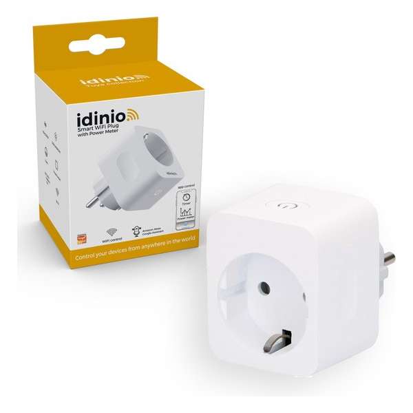 IDINIO Slimme WIFI Stekker - smart plug met verbruiksmeter - Max 2300W