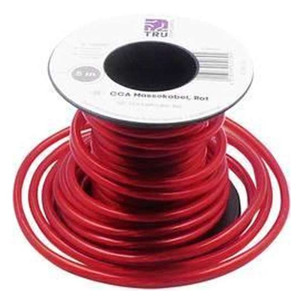 TRU COMPONENTS 1568965 Massakabel 1 x 2.50 mm² Rood 5 m