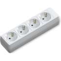 Verlengsnoer - Aigi Bovun - 3680W - 4 Stopcontacten - Wit - Zonder Snoer/Kabel | Nederland - BES LED