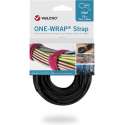 Velcro One-Wrap klittenband kabelbinders 200 x 12mm / zwart (25 stuks) / UL94