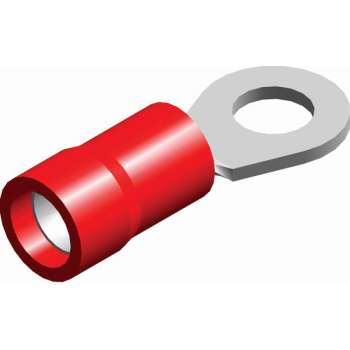 Quparts Ringkabelschoen EZ-entry - PVC geïsoleerd (Rood) - Draaddikte 0.5-1.5 mm² - ringdiameter 3.7 mm - 100 st.