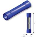 PVC doorverbinder Blauw 5st - Kabelschoen - AMP connector