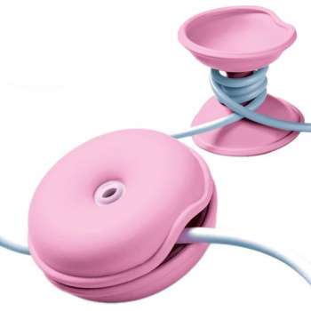 wikkel snoertjes met Cable Turtle licht roze mini | set van 2 stuks