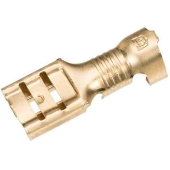 Ongeïsoleerde vlakstekerhuls 6,3x0,8mm - 1,0-2,5mm² - 5st. - Kabelschoen - AMP connector