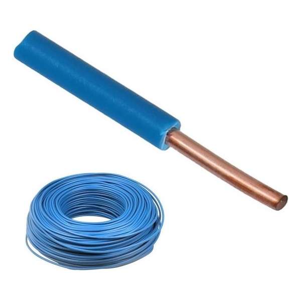 VB VD Draad 2.5 MM² Blauw - 5 meter