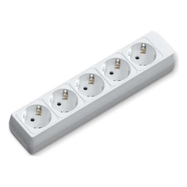 Verlengsnoer - Aigi Bovun - 3680W - 5 Stopcontacten - Wit - Zonder Snoer/Kabel | Nederland - BES LED