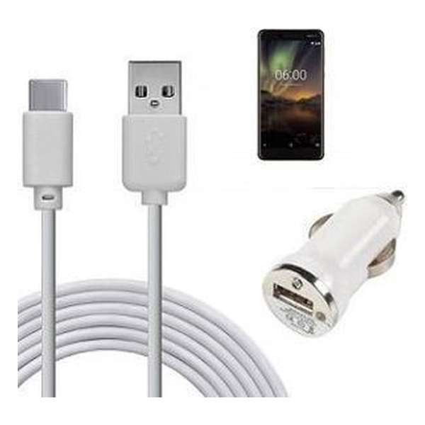 Nokia 6 2018 Autolader USB C