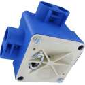 ABB - Centraaldoos - Hafobox - 55mm - 5/8inch - Incl. Deksel - Blauw