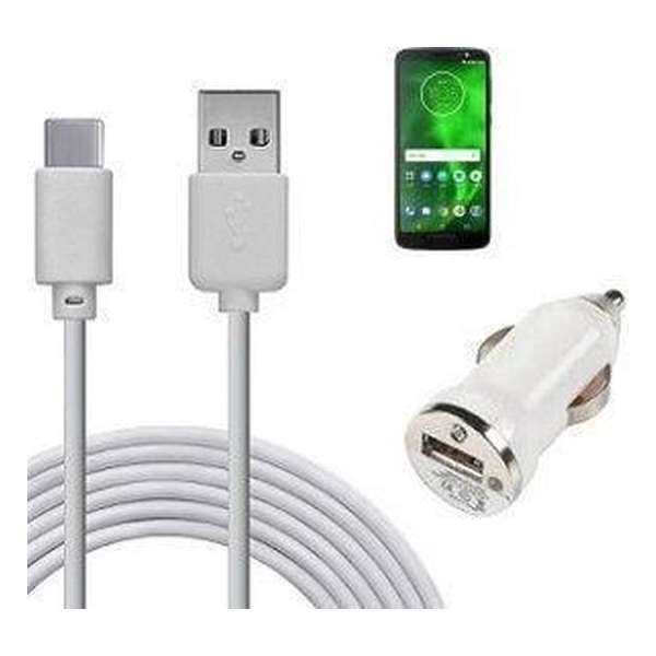 Autolader USB C Motorola Moto G6 PLUS