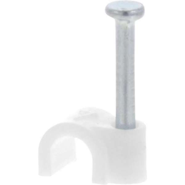 Q-link kabelclips - wit -  4 mm- 20 stuks