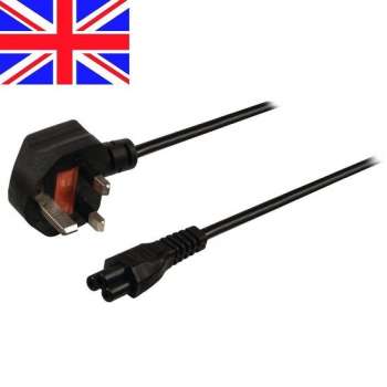 Valueline UK Stroomkabel met C5 plug - zwart - 3 meter