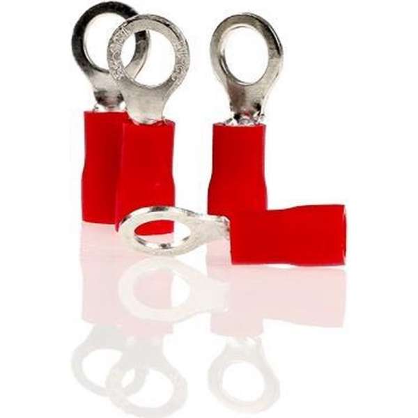 Alca Kabelschoentjes - Rood - Ring 5,3mm - 10 stuks